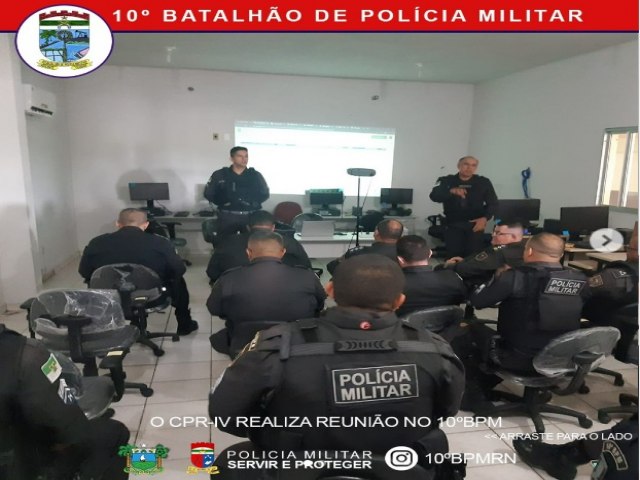 Sistema de Relatrios Virtuais de Ocorrncias Policiais pautou reunio no 10 BPM  