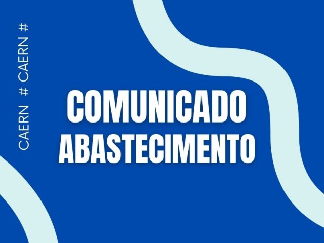 Ass e parte de Mossor tero abastecimento suspenso a partir desta quarta-feira 