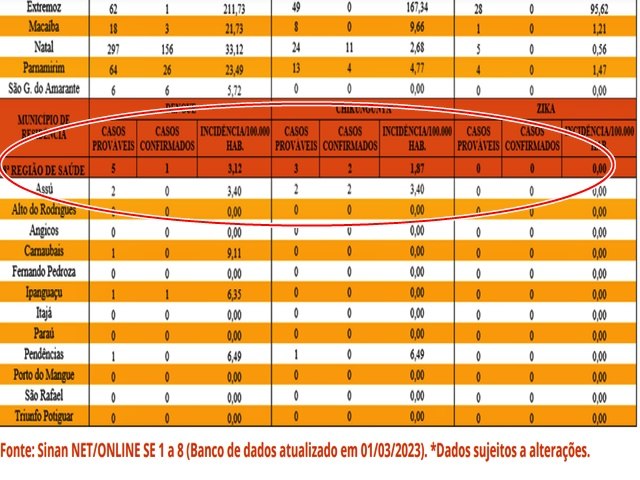 Arboviroses: Ass confirmou dois casos de chikungunya nos primeiros meses de 2023 