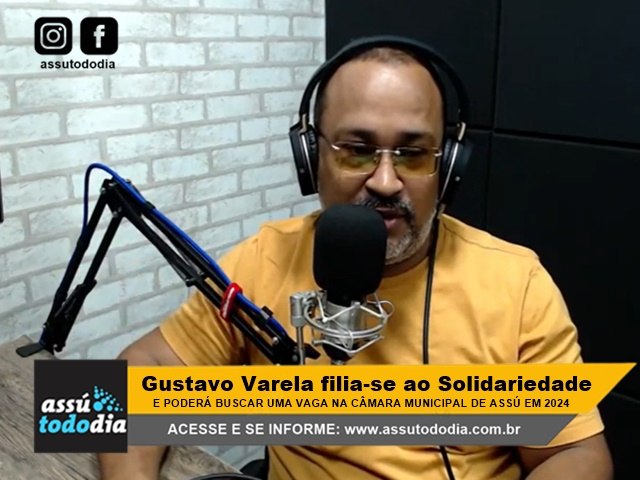 Gustavo Varela filia-se ao Solidariedade e poder buscar uma vaga na Cmara Municipal de Ass