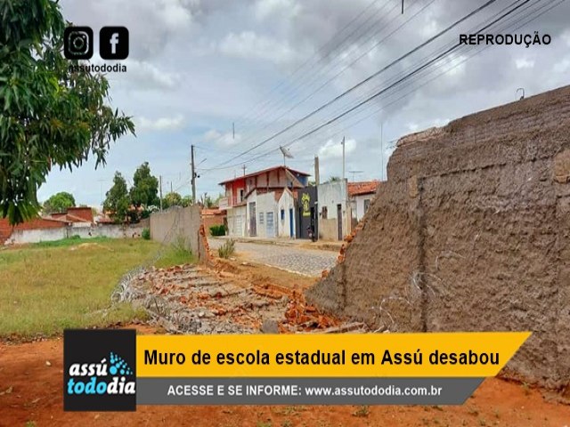 Muro de escola estadual em Ass desabou 