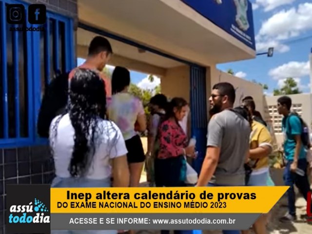 Enem 2023: Inep altera calendrio de provas