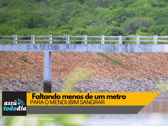 Faltando menos de um metro para o Mendubim sangrar 