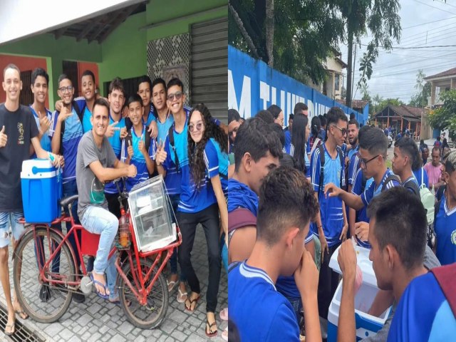 Alunos compram todos os lanches de vendedor aps ele ser proibido de vender em escola