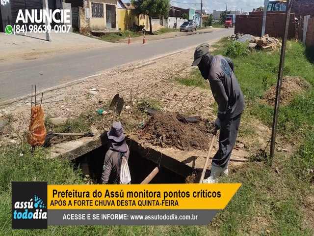 Prefeitura do Ass monitora pontos crticos aps a forte chuva desta quinta-feira 