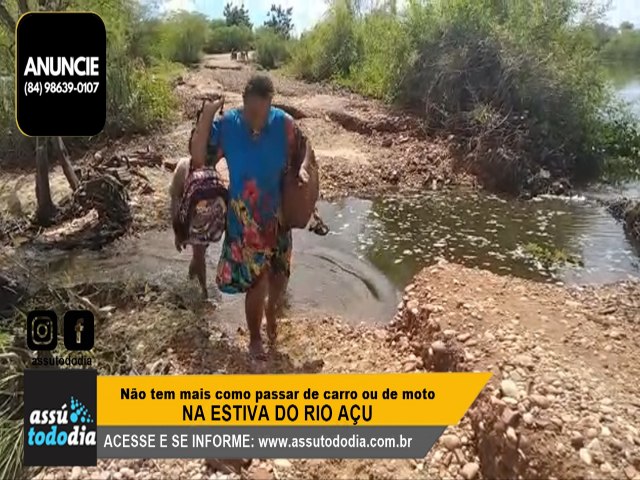 Canos da estiva do rio Au foram levados pela fora das guas 