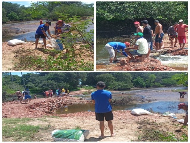 Atitude: Por conta prpria moradores do Cumbe restauram acesso ao interior da comunidade 