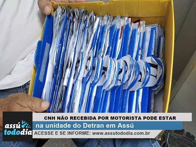 CNH no recebida por motorista pode estar na unidade do Detran em Ass 