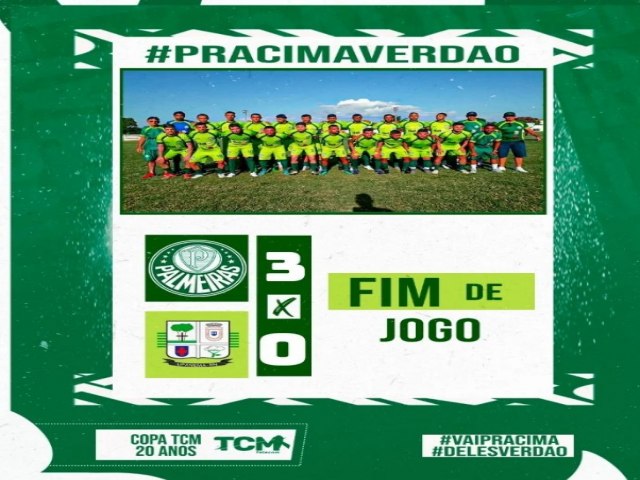 Palmeiras do Alto So Francisco vence mais uma e segue invicto na Copa TCM 