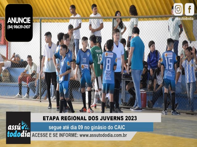 Etapa regional dos JUVERNS 2023 em Ass segue at dia 09 no ginsio do CAIC 