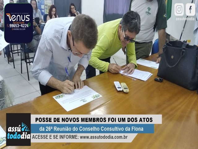 Posse de novos membros foi um dos pontos vivenciados na 26 Reunio do Conselho Consultivo da Flona  