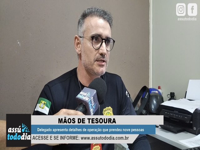 Delegado de Ass apresenta detalhes de operao que prendeu nove pessoas 