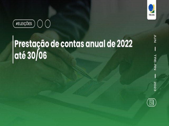 Partidos polticos devem apresentar a prestao de contas anual de 2022 at 30