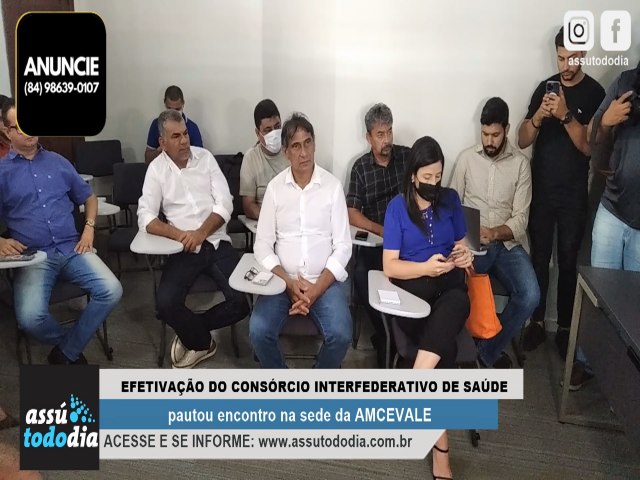 Efetivao do Consrcio Interfederativo de Sade no Vale do Au pautou encontro na sede da AMCEVALE 