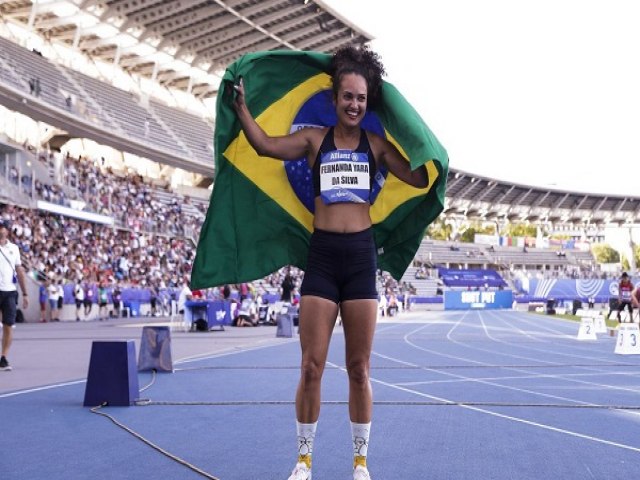 Fernanda Yara  ouro e Brasil sobe ao pdio outras seis vezes no Mundial de Atletismo Paralmpico 