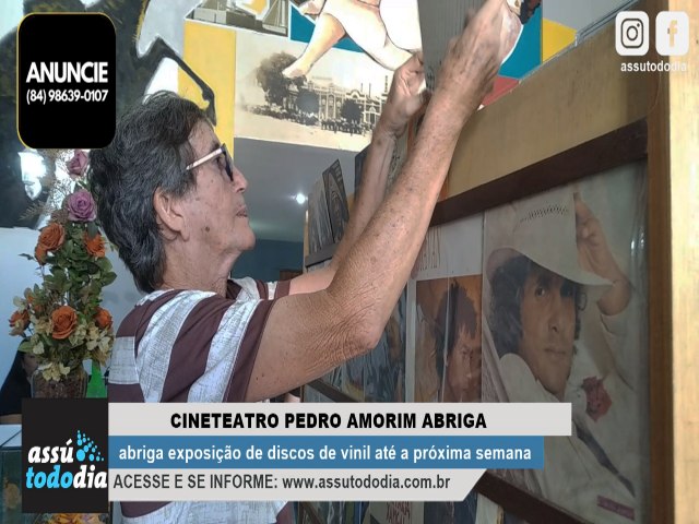 Cineteatro Pedro Amorim sedia exposio de discos de vinil at a prxima semana 