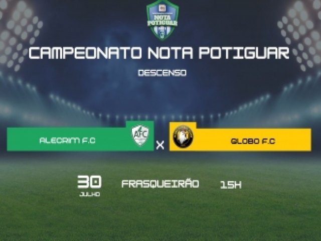 Alecrim e Globo iniciam dia 30 de julho srie de dois jogos para se livrar do rebaixamento no Campeonato Potiguar