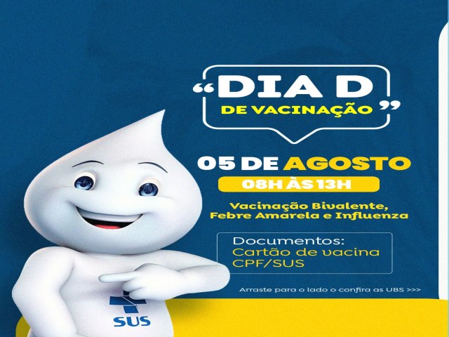 Prefeitura do Ass realiza Dia D de Vacinao neste prximo sbado 