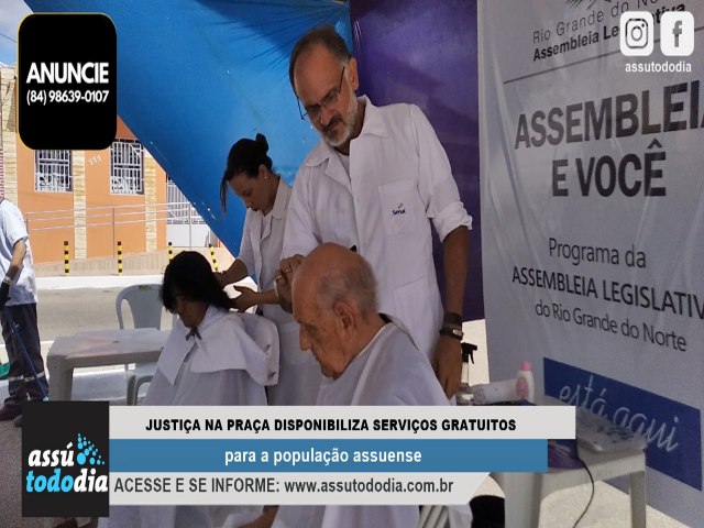 Justia na Praa disponibiliza servios gratuitos para a populao assuense 