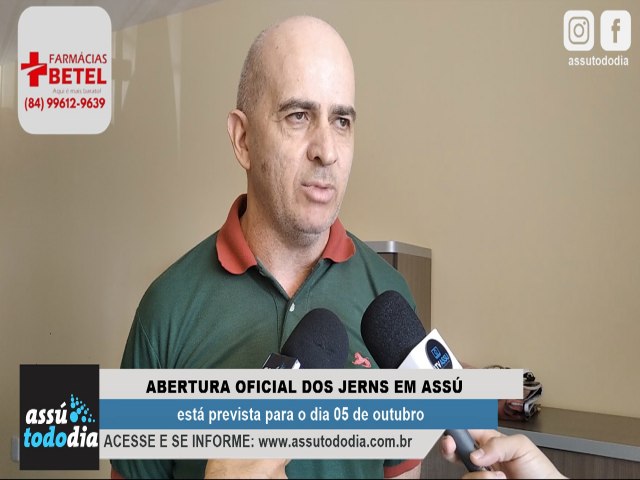 Abertura oficial dos JERNS em Ass est prevista para o dia 05 de outubro 