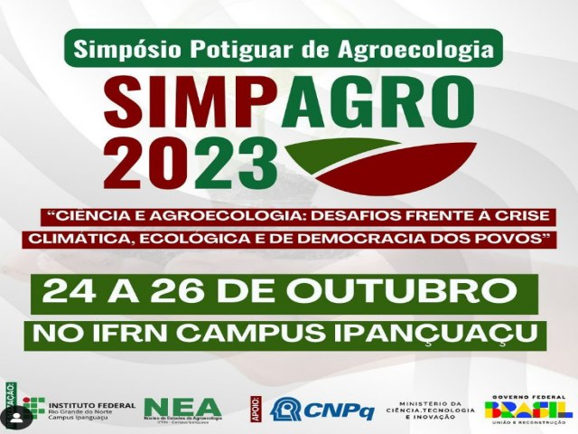 IFRN em Ipanguau sediar Simpsio Potiguar de Agroecologia em outubro 