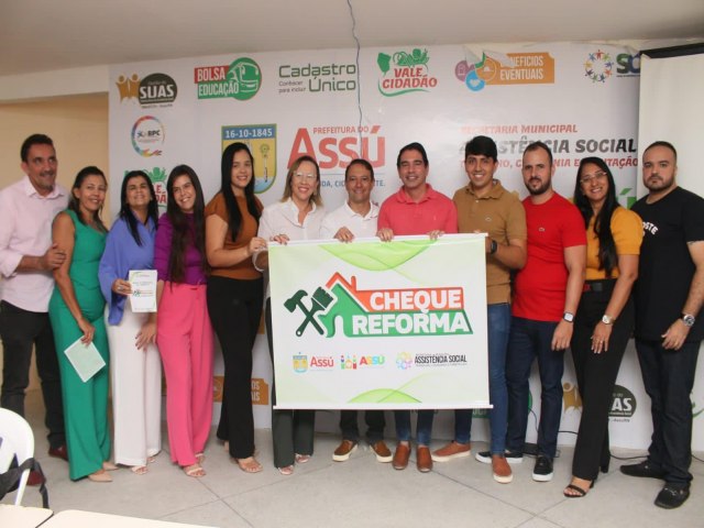 360 famlias assuenses recebero R$ 5 mil reais do programa Cheque Reforma