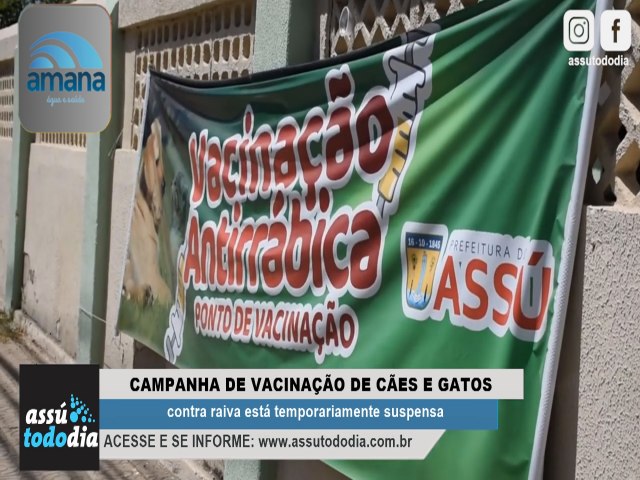 Campanha de vacinao de ces e gatos contra raiva est temporariamente suspensa 