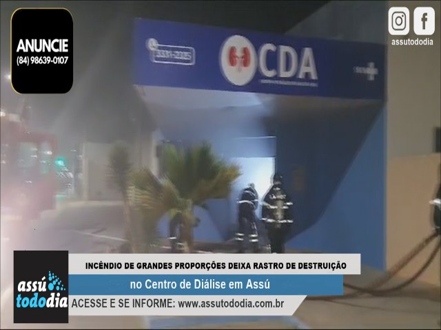 Incndio deixa rastro de destruio no Centro de Dilise em Ass 