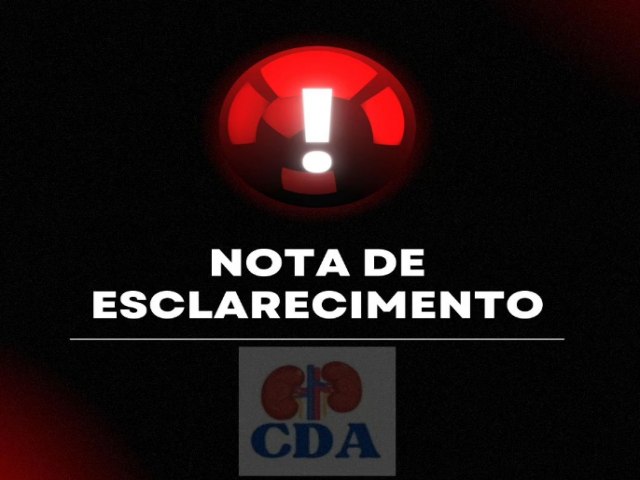 Nota: Centro de Dilise anuncia providncias para assegurar continuidade do tratamento de pacientes aps incndio deste domingo 