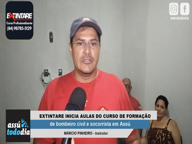 Extintare inicia aulas do curso de formao de bombeiro civil e socorrista em Ass 