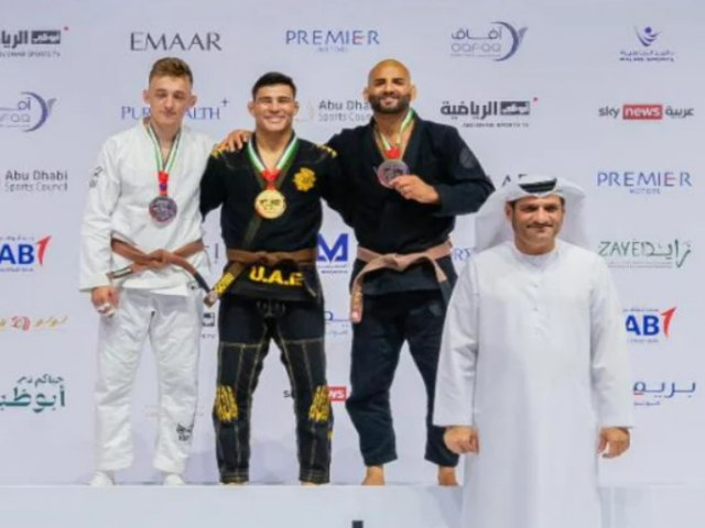 Atleta potiguar conquista tricampeonato mundial de Jiu-Jitsu nos Emirados Árabes