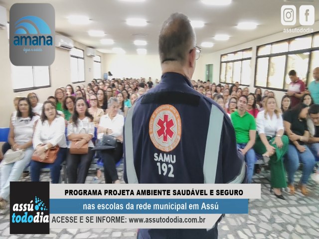 Programa Escola Segura é lançado no Assú e irá garantir curso de primeiros socorros para professores municipais