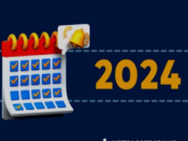 Feriados em 2024  Ass ter 13 feriados e 07 pontos facultativos no prximo ano 