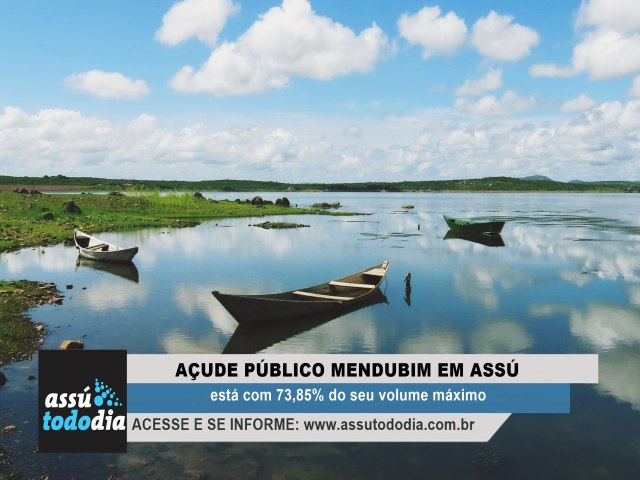 Aude Pblico Mendubim est com 73,85% do seu volume mximo 