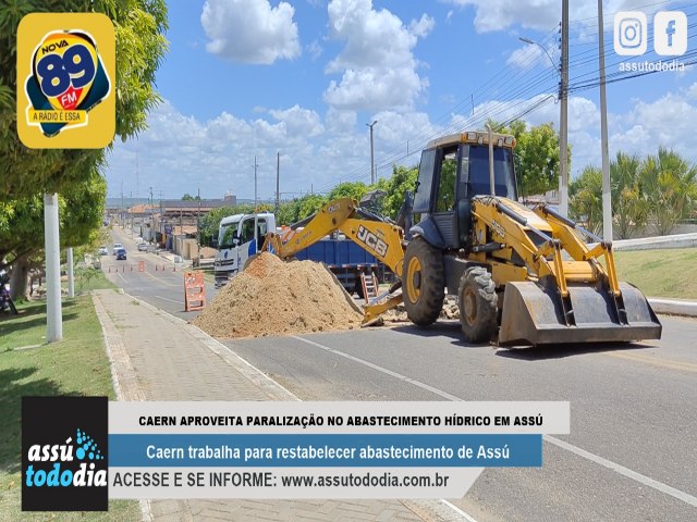 Caern aproveita paralizao no abastecimento em Ass para acelerar execuo de obras no municpio 