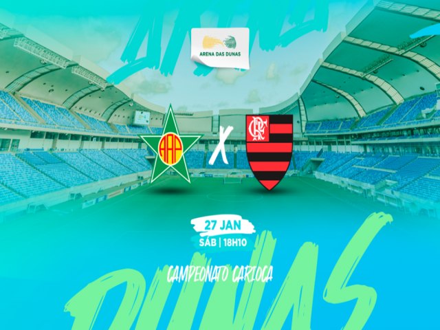 Jogo entre Flamengo x Portuguesa-RJ na Arena das Dunas j ultrapassa a marca de 21 mil ingressos vendidos