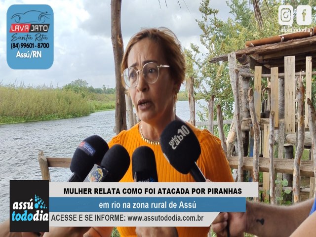 Professora relata como foi atacada por piranhas em rio na zona rural de Ass 