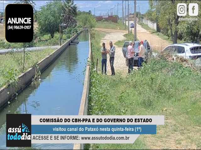 Comisso do CBH-PPA e do Governo do Estado visitou canal do Patax nesta quinta-feira (1)