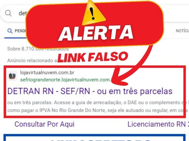 Detran alerta para sites e e-mails falsos com descontos inexistentes nas taxas 