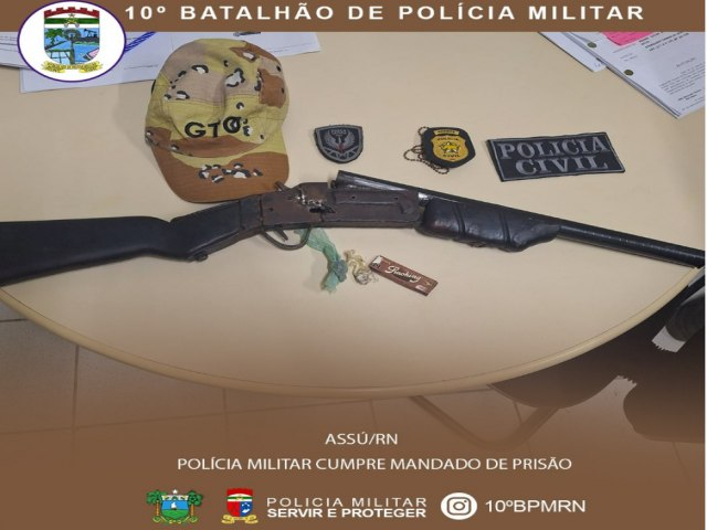 Polícia prende no bairro Dom Elizeu em Assú suspeito de homicídio no ano passado em Ipanguaçu