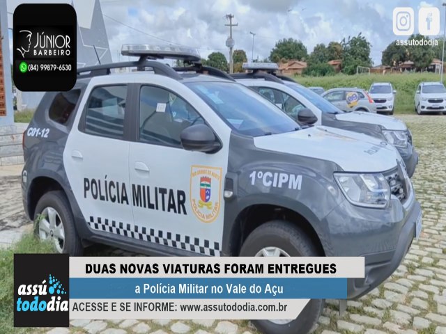 Duas novas viaturas foram entregues a Polcia Militar no Vale do Au 