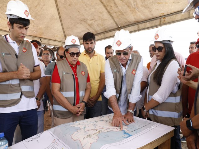 Governadora Ftima Bezerra visita obras hdricas em construo no Serid