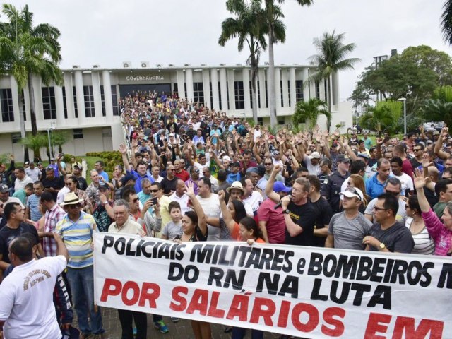 Servidores da Segurana Pblica do RN suspendem dirias operacionais e protestam na segunda-feira (18)