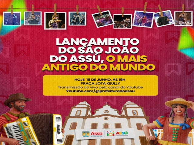 Assista ao vivo a divulgao das atraes do So Joo 2024 em Ass 