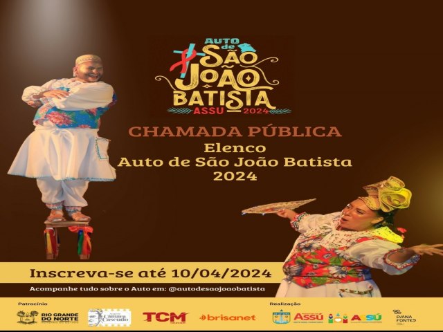 Auto de So Joo Batista: Iniciadas inscries para os espetculos que acontecem de 06 a 09 de junho