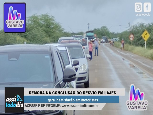 Demora na concluso do desvio em Lajes gera insatisfao em motoristas