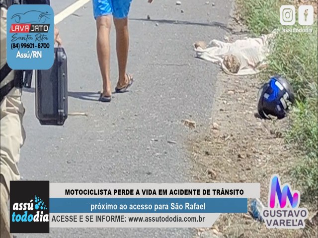 Motociclista perde a vida em acidente de trnsito prximo ao acesso do municpio de So Rafael