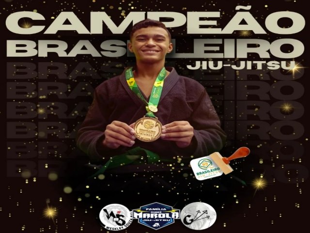 Assuense Gabriel Silva  campeo brasileiro de Jiu-jitsu