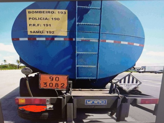 PRF, DER e SEFAZ apreendem 20 mil litros de biodiesel transportado ilegalmente