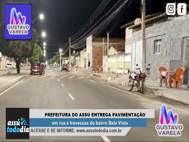 Prefeitura do Ass entrega pavimentao em rua e travessas no bairro Bela Vista